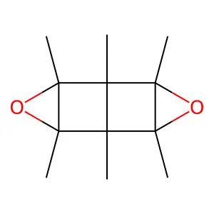 1,2,4,5,6,8-hexamethyl-3,7-dioxatetracyclo[3.3.0.02,4.06,8]octane structure
