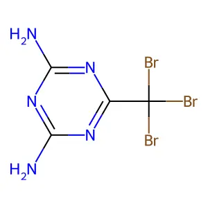 6-(tribromomethyl)-1,3,5-triazine-2,4-diamine structure