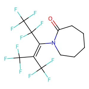 1-[3,3,3-Trifluoro-1-(1,1,2,2,2-pentafluoroethyl)-2-(trifluoromethyl)-1-propenyl]-2-azepanone structure