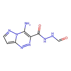 N-[(4-aminopyrazolo[5,1-c][1,2,4]triazine-3-carbonyl)amino]formamide structure