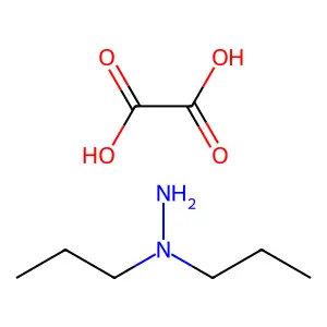 1,1-Dipropylhydrazine oxalate structure