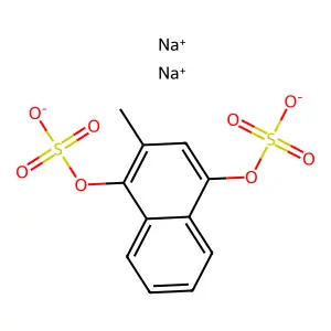 Menadiol sodium sulfate structure