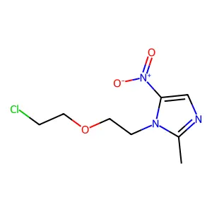 1-[2-(2-chloroethoxy)ethyl]-2-methyl-5-nitroimidazole structure