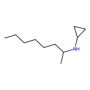 N-octan-2-ylcyclopropanamine structure