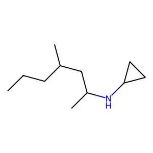N-(4-methylheptan-2-yl)cyclopropanamine structure
