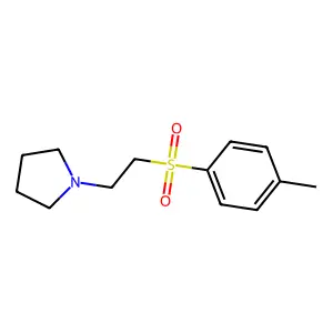 1-[2-(4-methylphenyl)sulfonylethyl]pyrrolidine structure
