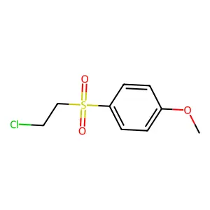 1-(2-chloroethylsulfonyl)-4-methoxybenzene structure