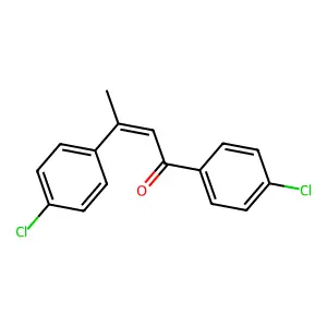 1,3-bis(4-chlorophenyl)but-2-en-1-one structure