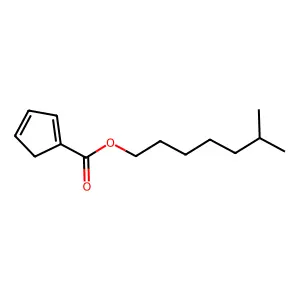 1,3-Cyclopentadiene-1-carboxylic acid, 6-methylheptyl ester structure