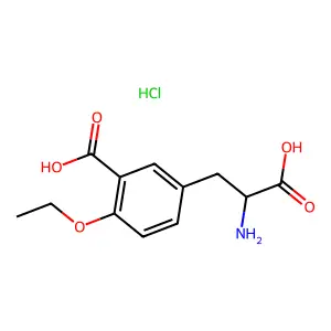 5-(2-amino-2-carboxyethyl)-2-ethoxybenzoic acidhydrochloride structure