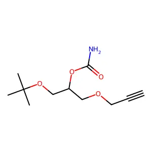 [1-[(2-methylpropan-2-yl)oxy]-3-prop-2-ynoxypropan-2-yl] carbamate structure