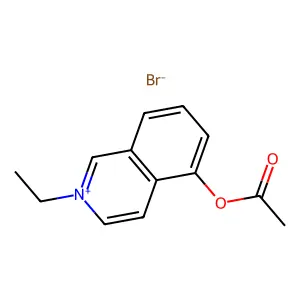 (2-ethylisoquinolin-2-ium-5-yl) acetate bromide structure