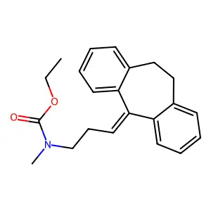ethyl N-methyl-N-[3-(2-tricyclo[9.4.0.03,8]pentadeca-1(15),3,5,7,11,13-hexaenylidene)propyl]carbamate structure