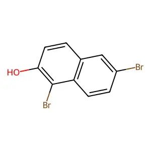 Compound C10H6Br2O structure
