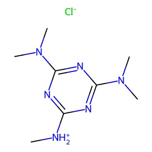 Pentamethylmelamine monohydrochloride structure