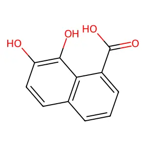 1,2-Dihydroxy-8-carboxynaphthalene structure
