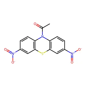 1-(3,7-dinitrophenothiazin-10-yl)ethanone structure