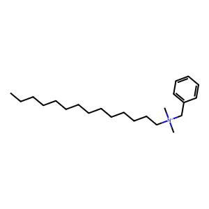 Benzyldimethyltetradecylammonium structure