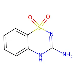 1,1-dioxo-4H-1lambda6,2,4-benzothiadiazin-3-amine structure