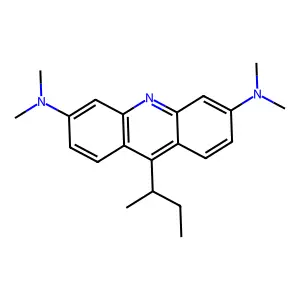 3,6-Bis(dimethylamino)-9-sec-butylacridine structure