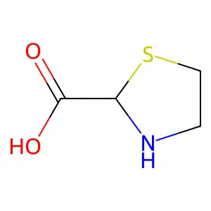 Thiazolidine-2-carboxylic acid structure