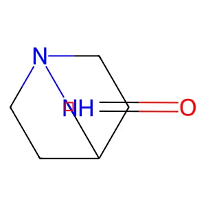 1,2-diazabicyclo[2.2.2]octan-3-one structure