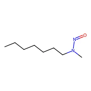 N-heptyl-N-methylnitrous amide structure
