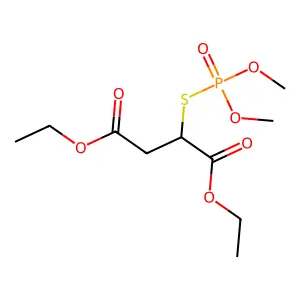 diethyl 2-dimethoxyphosphorylsulfanylbutanedioate structure
