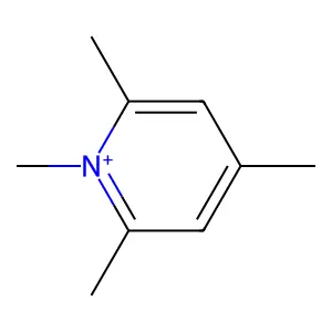 1,2,4,6-tetramethylpyridin-1-ium structure