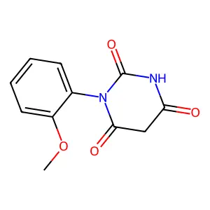 1-(2-methoxyphenyl)-1,3-diazinane-2,4,6-trione structure