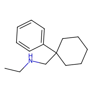 N-[(1-phenylcyclohexyl)methyl]ethanamine structure