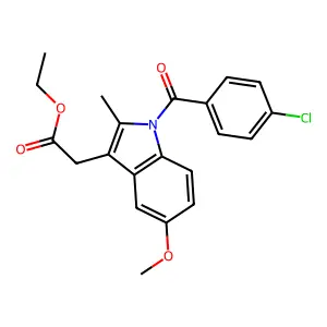 Indomethacin ethyl ester structure