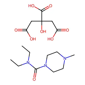 DIETHYLCARBAMAZINE CITRATE structure