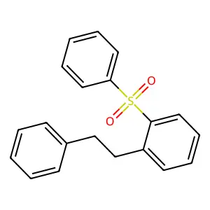1-(2-phenylethyl)-2-(phenylsulfonyl)benzene structure