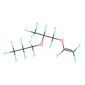 1,1,1,2,3,3-Hexafluoro-2-(heptafluoropropoxy)-3-((trifluorovinyl)oxy)propane structure