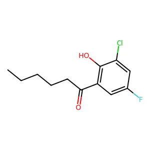 1-(3-chloro-5-fluoro-2-hydroxyphenyl)hexan-1-one structure