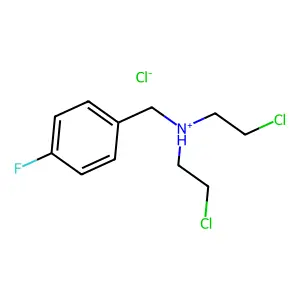 p-Fluoro-di-(2-chloroethyl)-benzylamine hydrochloride structure