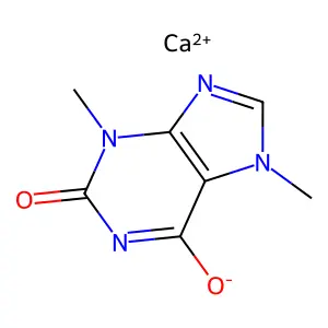 calcium 3,7-dimethyl-2-oxopurin-6-olate structure