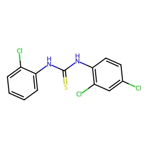 1-(2-chlorophenyl)-3-(2,4-dichlorophenyl)thiourea structure