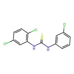 1-(3-chlorophenyl)-3-(2,5-dichlorophenyl)thiourea structure