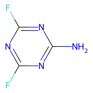 Compound C3H2F2N4 structure