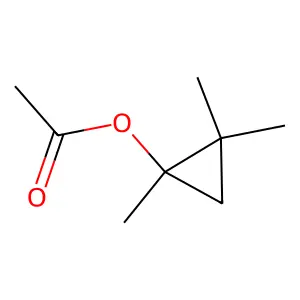 (1,2,2-trimethylcyclopropyl) acetate structure