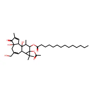 Phorbol 12-myristate 13-acetate structure
