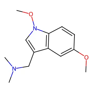 1-(1,5-dimethoxyindol-3-yl)-N,N-dimethylmethanamine structure
