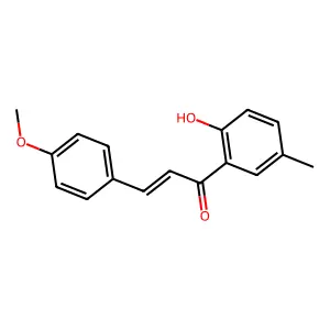1-(2-hydroxy-5-methylphenyl)-3-(4-methoxyphenyl)prop-2-en-1-one structure