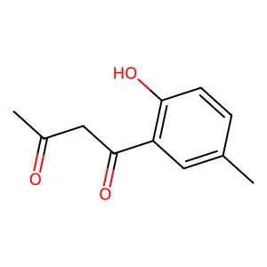 1-(2-hydroxy-5-methylphenyl)butane-1,3-dione structure