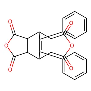 13,14-diphenyl-4,10-dioxatetracyclo[5.5.2.02,6.08,12]tetradec-13-ene-3,5,9,11-tetrone structure