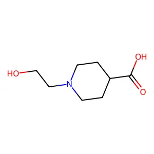 1-(2-Hydroxyethyl)piperidine-4-carboxylic acid structure