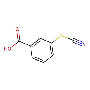 m-Thiocyanobenzoic acid structure