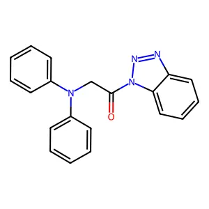 1-(1H-benzotriazol-1-yl)-2-(diphenylamino)ethanone structure